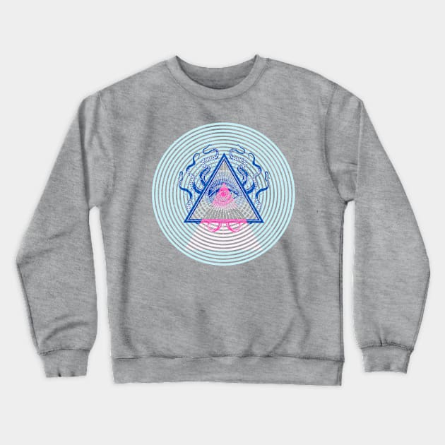 Illuminati Pop! Crewneck Sweatshirt by jackshoegazer